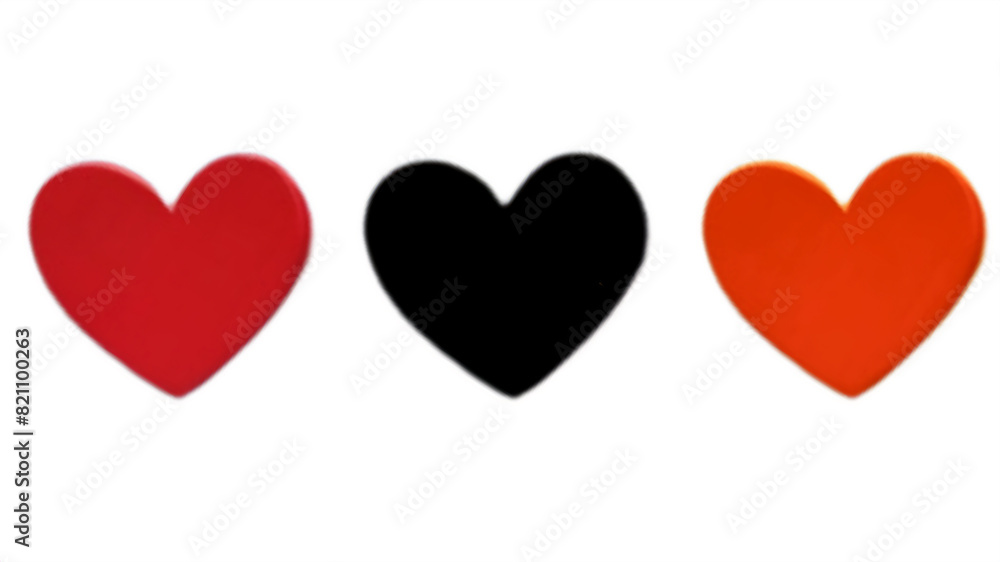 illustration of a red heart sign of love
