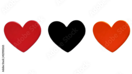 illustration of a red heart sign of love