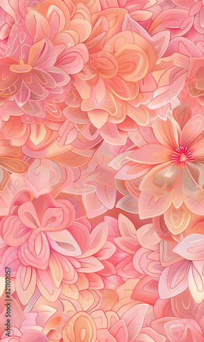 seamless pattern of flower wallpaper