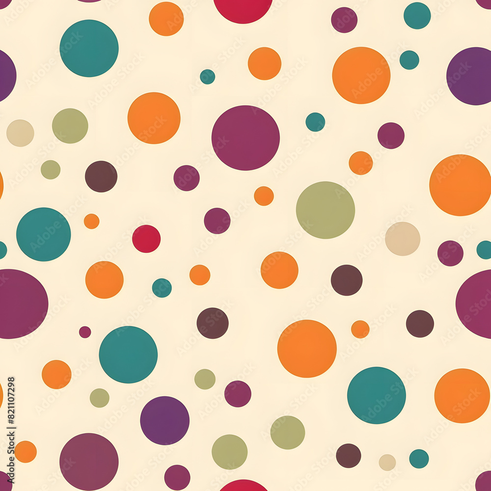A colorful pattern of small circles is displayed on a white background A colorful pattern of small circles is displayed on a white background