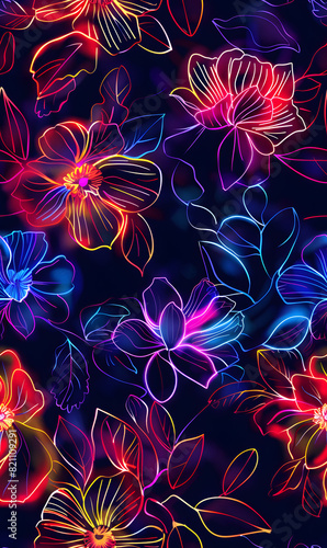 seamless pattern of flower wallpaper