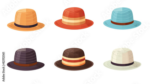 Isolated hat on a stark white background