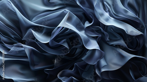 Generate a fashion wallpaper with exaggerated ruffles and dynamic folds. photo
