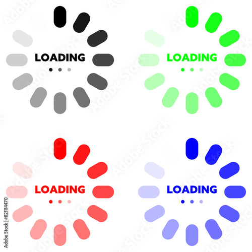 「LOADING」のイメージ 4色セット