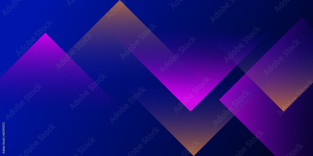 Colorful transparent square abstract background design. Modern abstract blue background design with layers of transparent material in squares shapes in random geometric pattern.