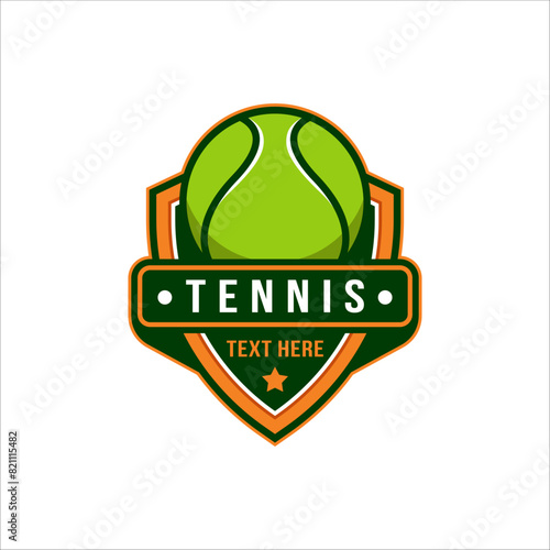 tennis logo badge template