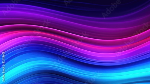 Abstract neon wave background with blue and pink hues