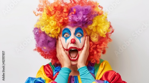Clown with Colorful Expression