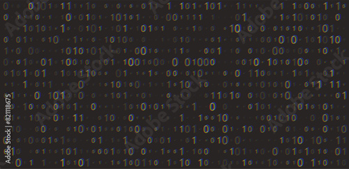 Pattern with squares digital blue technology background