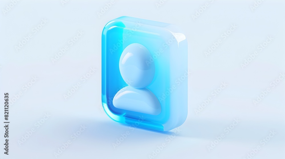 Futuristic Geometric Shapes in Transparent Blue and White Background Futuristic Geometric Shapes in Transparent Blue and White Background