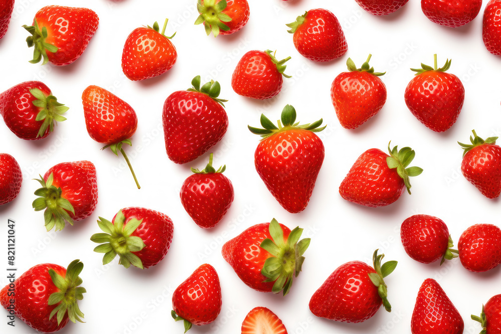 Strawberry fruit isolated on white background Strawberry fruit isolated on white background