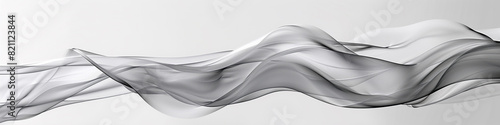 Generate a sleek and contemporary wave sculpture with fluid lines and a refined 3D profile, set against a solid white background.