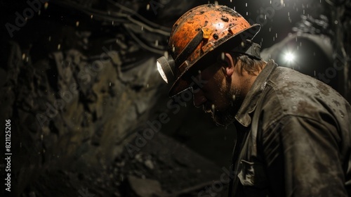 A coal miner working in a mine. © Sittipol 