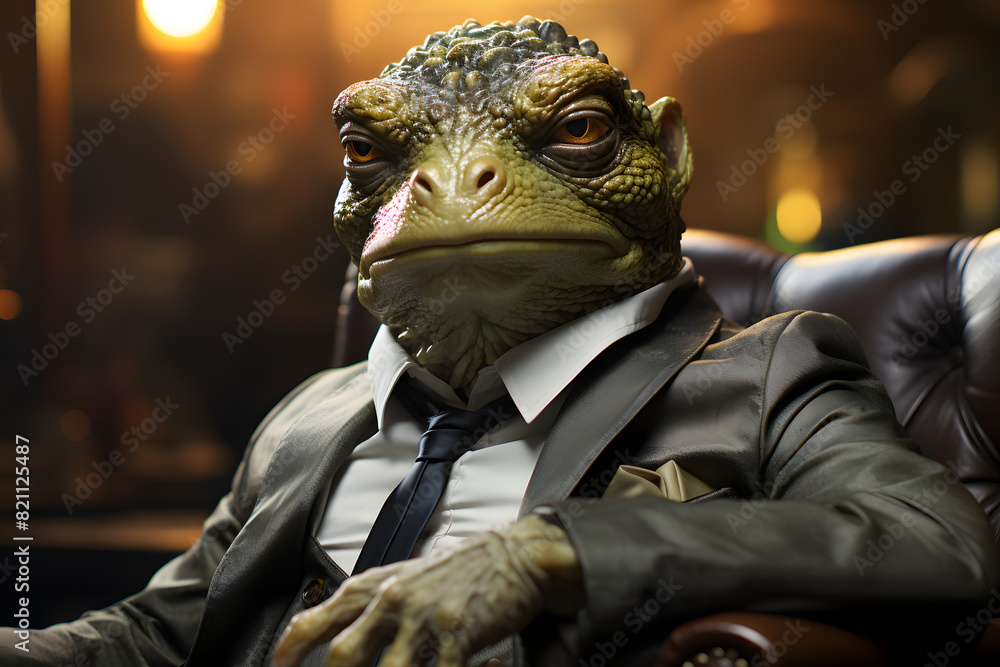 Frog in criminal style