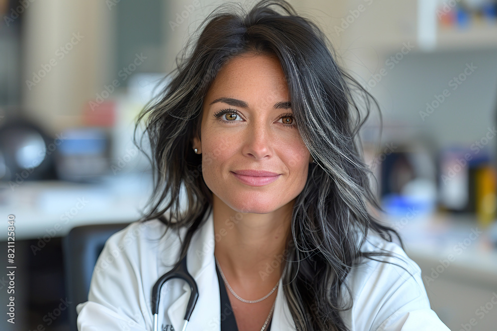 Confident Female Doctor in Her Office Confident Female Doctor in Her Office