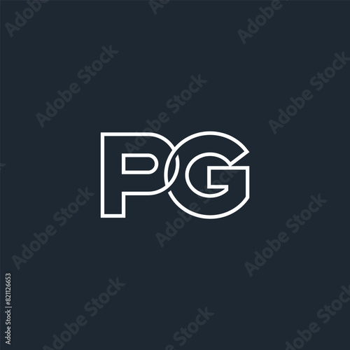 PG monogram logo interlocked outline style.