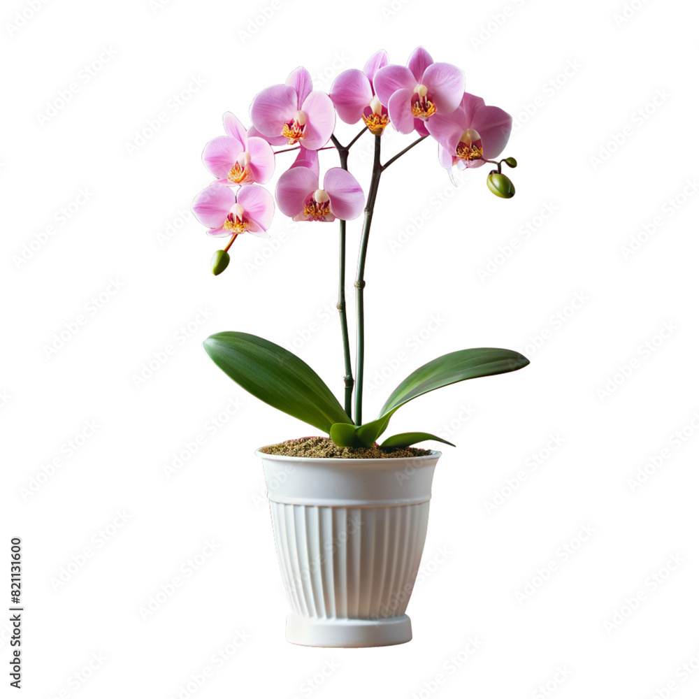 pink orchid in a flowerpot pink orchid in a flowerpot