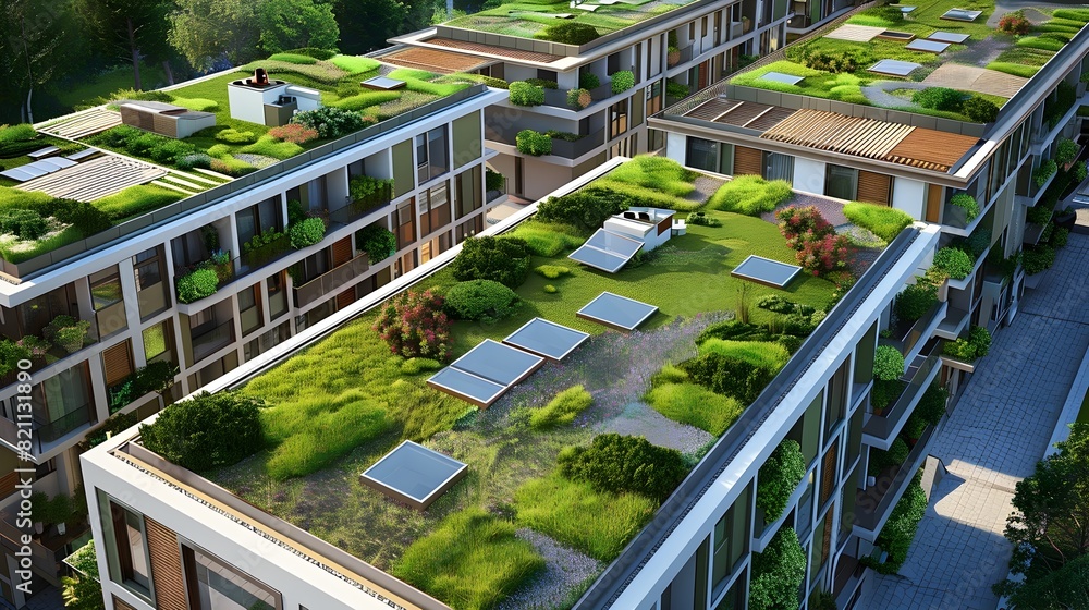Urban Oasis Green Roofs Transforming City Buildings with Sustainable Rooftop Gardens