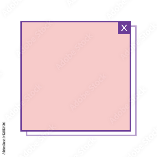 text box square frame
