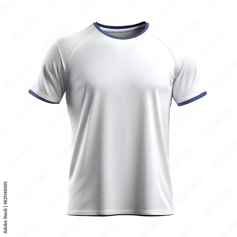 Generative AI mockup of a plain white men's t-shirt Generative AI mockup of a plain white men's t-shirt