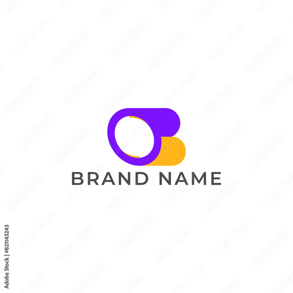 ILLUSTRATION LETTER OB GEOMETRIC LOGO ICON PURPLE ORANGE FLAT COLOR TEMPLATE SIMPLE MINIMALIST ELEMENT DESIGN SIMPLE VECTOR GOOD FOR APPS, BRAND ILLUSTRATION LETTER OB GEOMETRIC LOGO ICON PURPLE ORANGE FLAT COLOR TEMPLATE SIMPLE MINIMALIST ELEMENT DESIGN SIMPLE VECTOR GOOD FOR APPS, BRAND