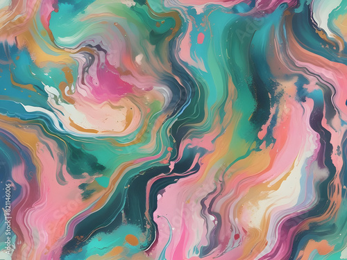 Colorful, crackled marble background photo
