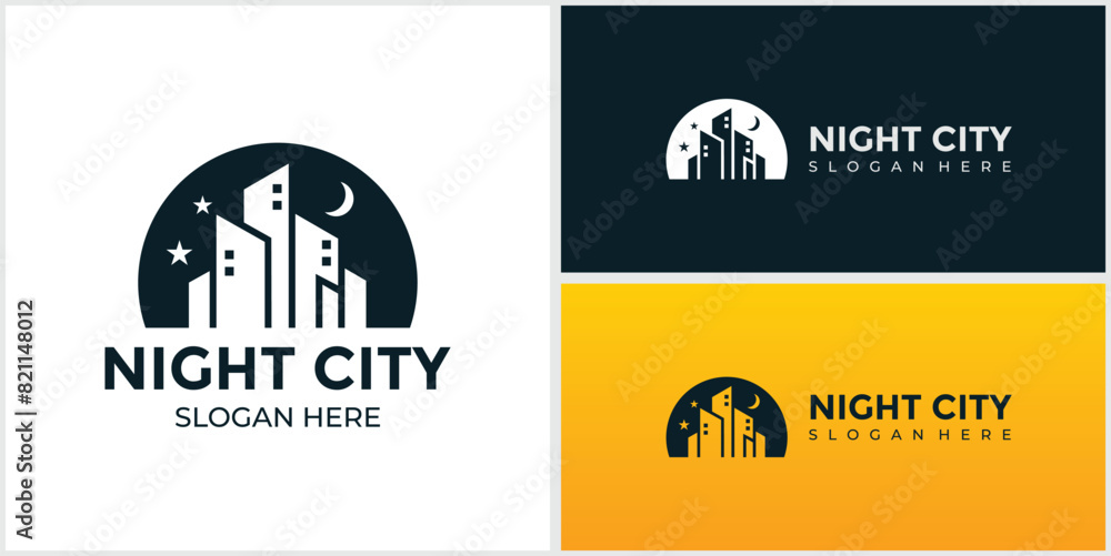 silhouette of City Scene Illustration of Buildings and City silhouette of City Scene Illustration of Buildings and City