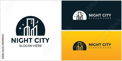 silhouette of City Scene Illustration of Buildings and City