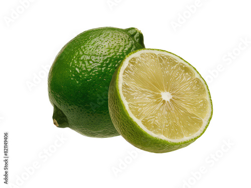 isolated png lime fruit, GENERATIVE AI