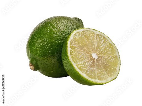 isolated png lime fruit, GENERATIVE AI