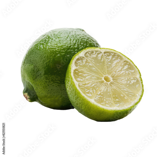 isolated png lime fruit, GENERATIVE AI