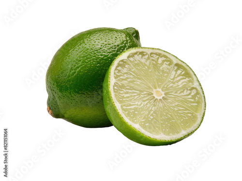 isolated png lime fruit, GENERATIVE AI