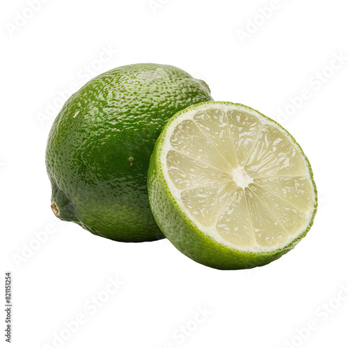 isolated png lime fruit, GENERATIVE AI