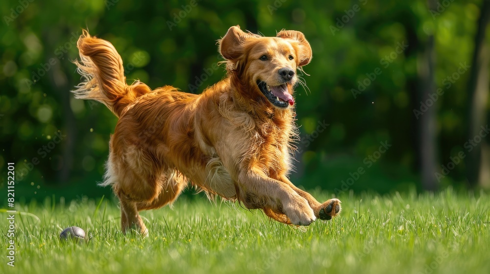 Energetic Pup Chasing Frisbee