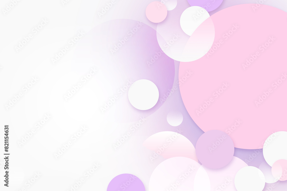 Modern luxury pink gradient circular shape with circle shadow. Abstract geometric pink color overlapping layered elegant style feel like paper cut for digital design web template background backdrop