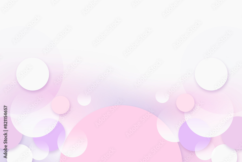 Modern luxury pink gradient circular shape with circle shadow. Abstract geometric pink color overlapping layered elegant style feel like paper cut for digital design web template background backdrop