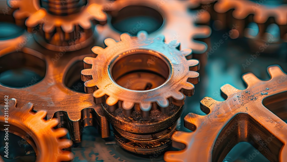 Intricate Gears and Glowing Lights Intricate Gears and Glowing Lights