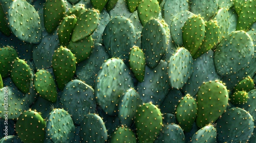 Cactus plant with green leaves and brown spots