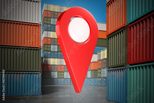 Container warehouse at port...