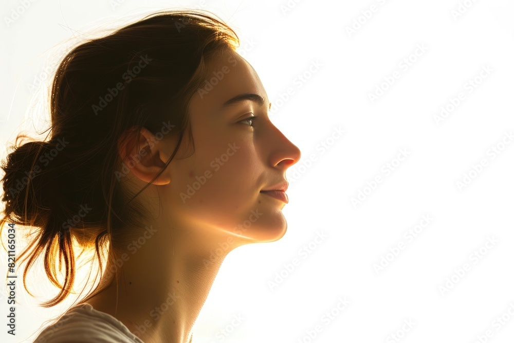 Ethereal Elegance: Serenity in Intense Backlight Ethereal Elegance: Serenity in Intense Backlight