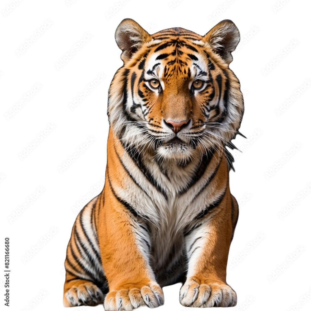 a tiger is shown in this photo, the tiger is shown isolated on transparent background a tiger is shown in this photo, the tiger is shown isolated on transparent background
