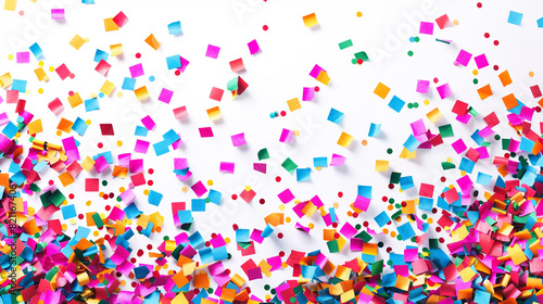 A festive confetti scene with room for your personalized message, perfect for adding a touch of celebration and excitement