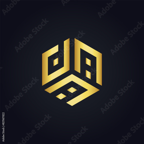 DAA logo. D A A design. White DAA letter. DAA, D A A letter logo design. D A A letter logo design in FIVE, FOUR, THREE, style. letter logo set in one artboard. D A A letter logo vector design.	
