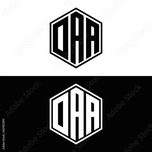 DAA logo. D A A design. White DAA letter. DAA, D A A letter logo design. D A A letter logo design in FIVE, FOUR, THREE, style. letter logo set in one artboard. D A A letter logo vector design.	
