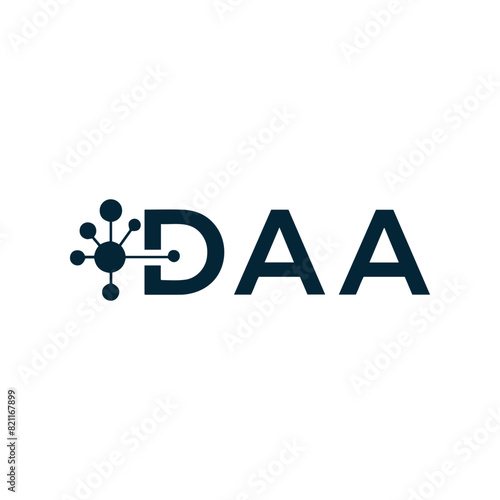 DAA logo. D A A design. White DAA letter. DAA, D A A letter logo design. D A A letter logo design in FIVE, FOUR, THREE, style. letter logo set in one artboard. D A A letter logo vector design.	
