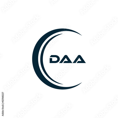 DAA logo. D A A design. White DAA letter. DAA, D A A letter logo design. D A A letter logo design in FIVE, FOUR, THREE, style. letter logo set in one artboard. D A A letter logo vector design.	
