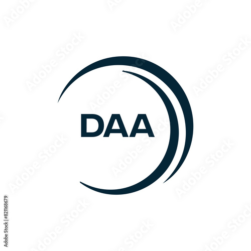 DAA logo. D A A design. White DAA letter. DAA, D A A letter logo design. D A A letter logo design in FIVE, FOUR, THREE, style. letter logo set in one artboard. D A A letter logo vector design.	
