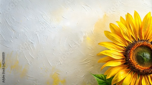 Fototapeta Naklejka Na Ścianę i Meble -  oil painting abstract gerbera flower in the corner 