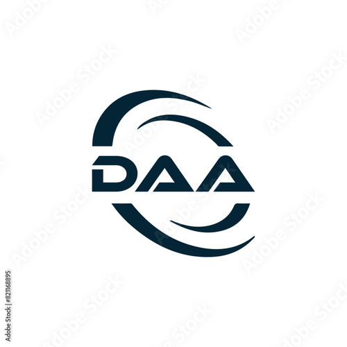 DAA logo. D A A design. White DAA letter. DAA, D A A letter logo design. D A A letter logo design in FIVE, FOUR, THREE, style. letter logo set in one artboard. D A A letter logo vector design.	
