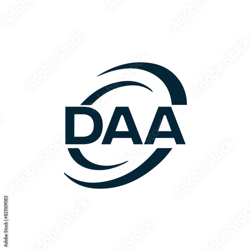DAA logo. D A A design. White DAA letter. DAA, D A A letter logo design. D A A letter logo design in FIVE, FOUR, THREE, style. letter logo set in one artboard. D A A letter logo vector design.	
